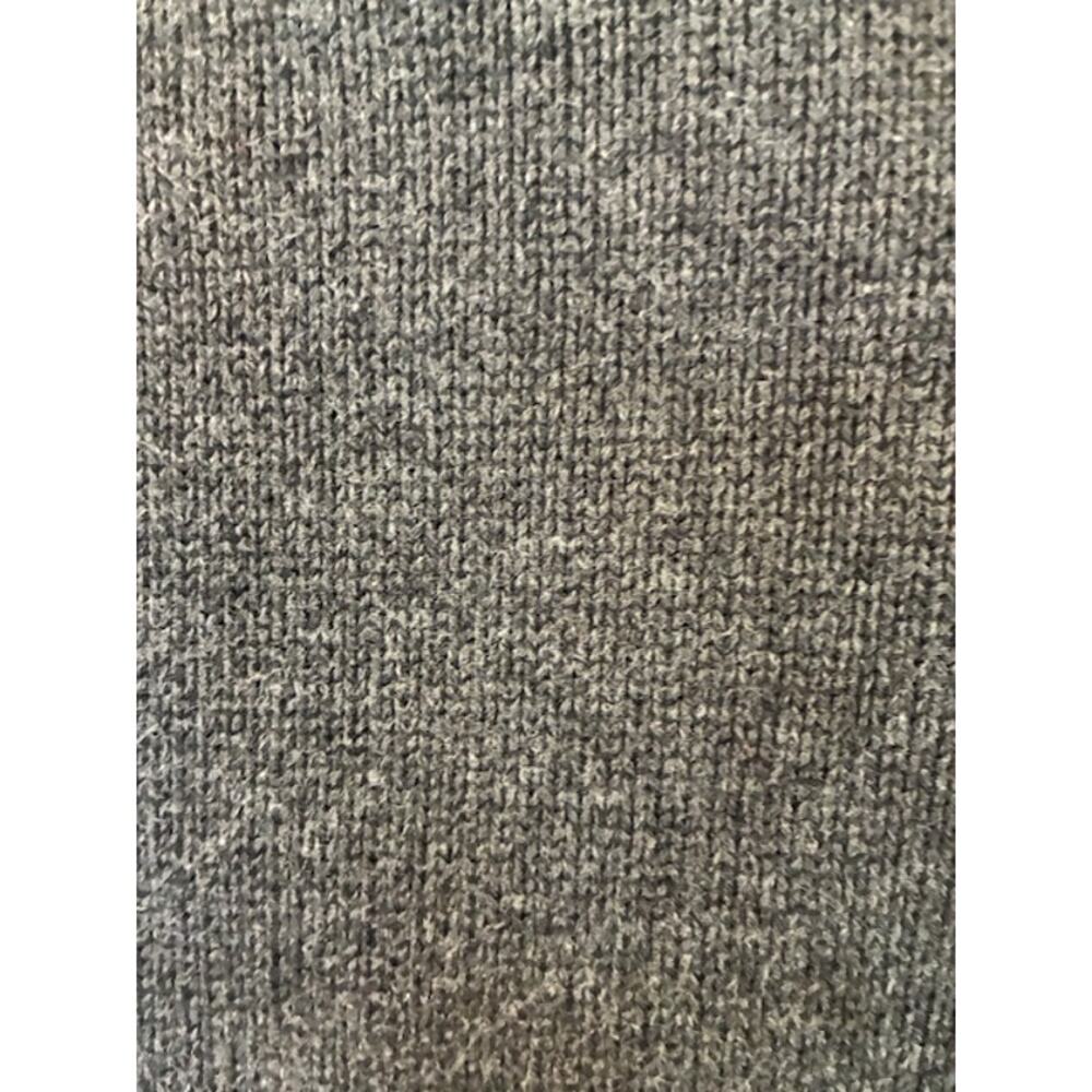 Jeanne Pierre Dark Gray Turtleneck Sweater Cotton Cable Knit Fisherman Large - Picture 5 of 5